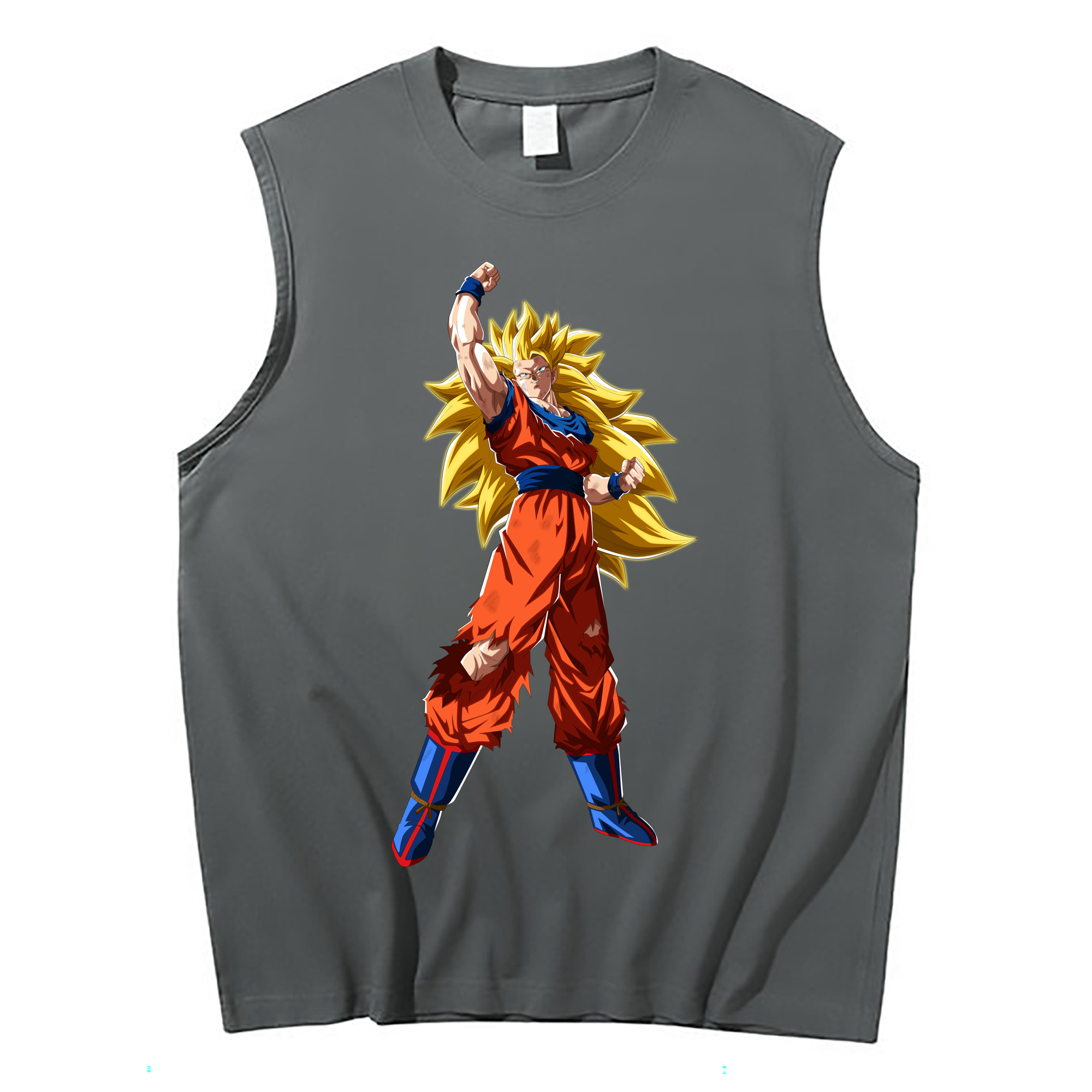 （画像用） ドラゴンボール 孫悟空（そん ごくう）Son Goku カカロット DRAGON BALL Kakarotto コットン100％タンクトップ（フロントプリント）